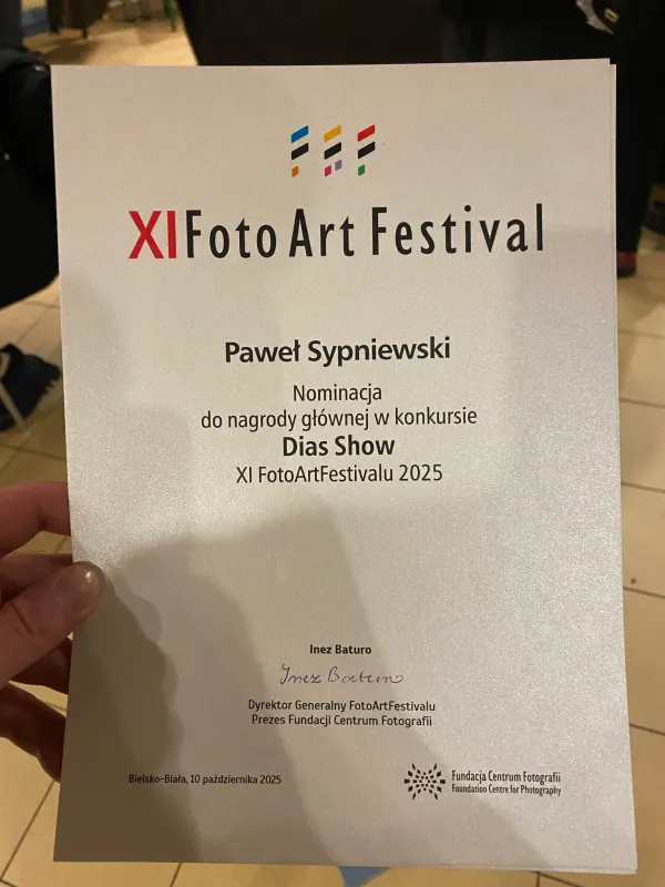 DIAS SHOW — laureat XI FotoArtFestival, Foto Art Festival, Bielsko-Biała — zdjęcie 1 z 3